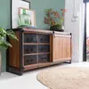 Made in Meubles Buffet en bois marron 180 cm