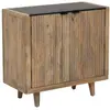 Made In Meubles - Buffet en bois de manguier et marbre noir Riley