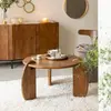 Table basse en bois marron 75 cm