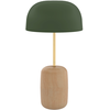 Lampe à poser, abat-jour vert cendré