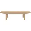 Table basse rectangulaire en chêne naturel 120 x 50 x 29,5 cm Camille ...