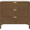 Commode à trois tiroirs Marius marron - Hartô
