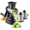 Râpe De Cuisine Rotative 3 Tambours
