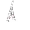 Hailo Echelle transformable base évasée Premium - 3x8 échelons - 5,85m TU