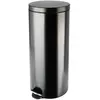 Hailo - Poubelle de cuisine à pédale 30L Noire mat - selekta