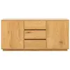 Drawer Buffet 2 portes, 3 tiroirs en bois L180cm - Bois clair