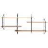 Drawer Etagère murale en bois et métal L191cm - Bois clair