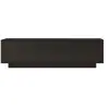 Meuble TV 2 portes en bois L140cm - Noir