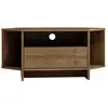 Meuble TV d'angle 1 porte en bois L95,7cm - Bois foncé