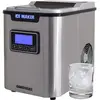 Syntrox Germany Machine à glaçons numérique en acier inoxydable avec écran LCD