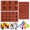 Lot de 3 moules semi-sphériques en silicone Vendos85