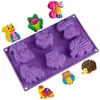 Moule en silicone forme d'animal de la jungle Safari Vendos85
