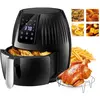 Friteuse à air de 4,5L avec Écran LCD et 8 programmes de cuisson prédé...