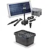 ESOTEC Kit pompe solaire Fountain Pro 500 l/h 15W avec système batterie 12V anneau Led et filtre