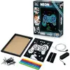 Kit Créatif Manette Néon Fil Lumineux Carton Cyan 20.5x23.5cm Buki