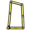 Antivol Vélo Pliant City Lock AUVRAY - Support 85cm - Jaune/Noir