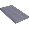 Terre de Nuit Matelas futon gris clair coeur en latex 90x190