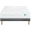 Ensemble Merinos CozyGreen 100% Latex Naturel + Sommier Confort Medium...