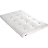 Matelas futon coeur en mousse à mémoire de forme, écru 140x200