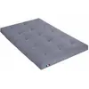 Matelas futon coeur en mousse à mémoire de forme, gris clair 140x200