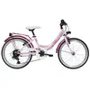 Vélo enfant VTC 20" Fille - 6 Vitesses - Dérailleur Shimano - Freins V...