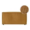 LOUNGITUDE CLARISSE - Pouf en velours côtelé - 90 x 50 x 41 cm - Usinestreet