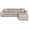 LOUNGITUDE Canapé d'Angle ELONA Convertible en Tissu - 264 x 162 x 75 cm - Usinestreet