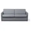 LOUNGITUDE Canapé Convertible 3 places en Tissu - épaisseur 13cm - Gris clair