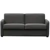 Usinestreet Canapé Convertible 3 places en Tissu - épaisseur 13cm - Gris foncé