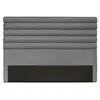 LOUNGITUDE OBED - Tête de lit 140cm Aspect bombé en Tissu - Gris