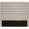 LOUNGITUDE Usinestreet - Tête de lit en tissu luca - Beige, Largeur - 160 cm