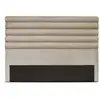 LOUNGITUDE Tête de lit aspect bombé en tissu  140 x 190 cm LOPPI beige Taille unique