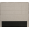 LOUNGITUDE Tête de lit en tissu willy - Beige, Largeur - 140 cm - Beige