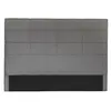 LOUNGITUDE Usinestreet - Tête de lit en tissu willy - Gris, Largeur - 140 cm