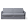 LOUNGITUDE Canapé Convertible 3 places en Tissu - épaisseur 13cm - Gris clair