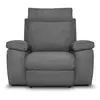 RELAXXO Fauteuil de relaxation électrique HOUDA en tissu - Gris