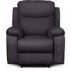 LOUNGITUDE Fauteuil de relaxation manuel BONA en tissu imitation cuir ...