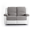 LOUNGITUDE RELAXXO - Canapé Relaxation 2 places Microfibre et Simili L...
