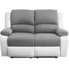 LOUNGITUDE RELAXXO - Canapé de Relaxation électrique 2 places Microfib...