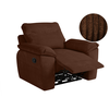 Loungitude - Fauteuil de relaxation manuel ross en velours côtelé - Marron