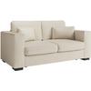 LOUNGITUDE Canapé droit fixe 2 places BELAMI en tissu - 181 x 93 x 86 cm - Usinestreet