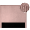 LOUNGITUDE Tête de lit NUMA en velours côtelé - Rose - Largeur 160 cm