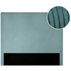 LOUNGITUDE Tête de lit NUMA en velours côtelé - Bleu clair - Largeur 160 cm