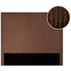 LOUNGITUDE Tête de lit NUMA en velours côtelé - Marron - Largeur 160 cm