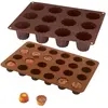 Lot de 2 Flexi'plaques en silicone 12 canelés et 24 mini-canelés Matho...