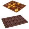 Lot de 2 Flexi'plaques en silicone 18 madeleines et 24 mini-madeleines...