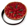 Moule à tarte amovible acier revêtu antiadhérent bords cannelés 28 cm Mathon