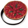 Moule à tarte amovible acier revêtu bords cannelés 24,5 cm Mathon