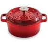 Cocotte en fonte ronde 20 cm 2,3 L rouge Mathon