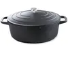 Mathon Cocotte légère ovale en fonte d'aluminium 32 cm 6,5 L coloris n...